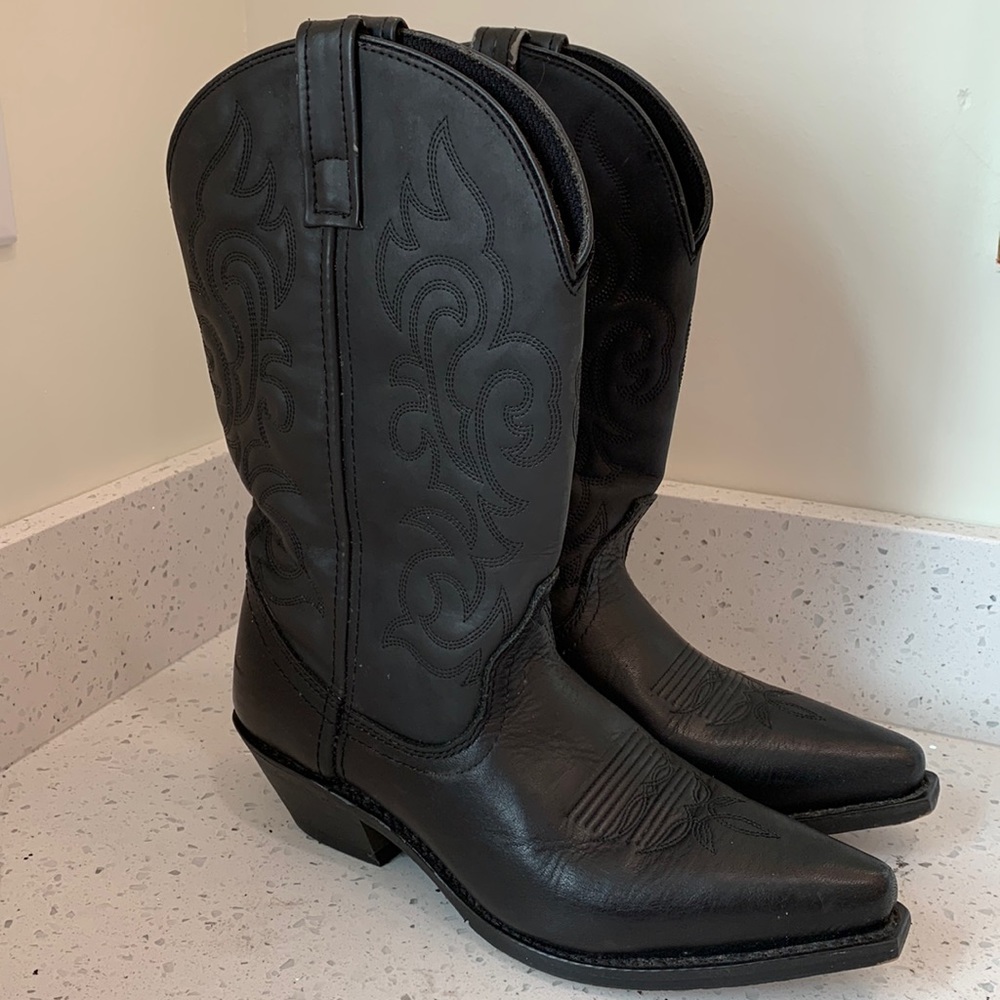 Laredo black embroidered cowboy boot